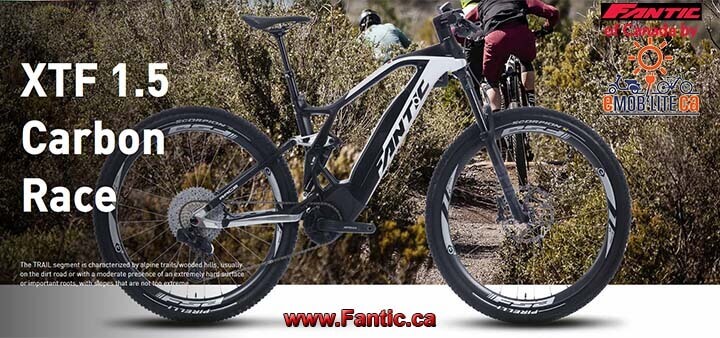 720x338px EN 1 Banner Trail Series XFT 1.5 Carbon Race Ebike e bike Fantic Canada Fantic.ca